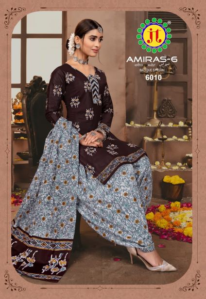 Jt Amiras 6 Designer Daily Wear Wholesale Dress Material Collection